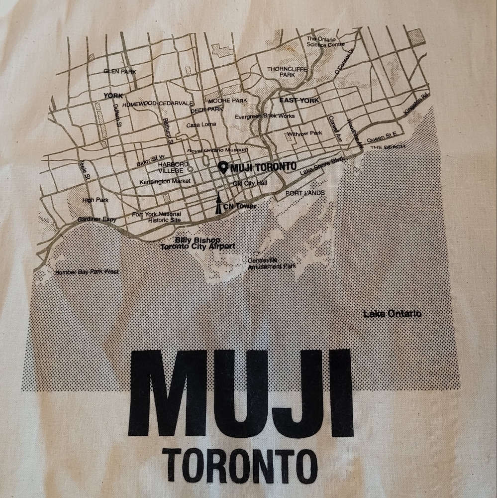 Muji Toronto Tote Bag 2010s Store Opening Exclusive